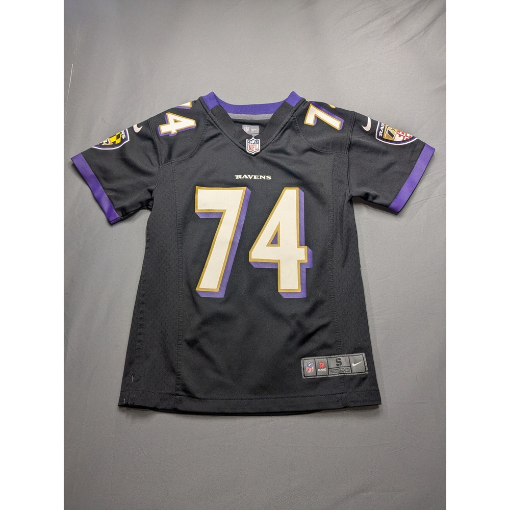 Nike Baltimore Ravens Michael Oher 74 Jersey Kids Small Black NFL On Field